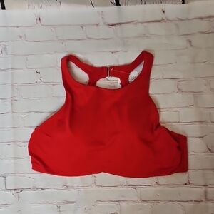 Athleta Maldives Bra Cup Bikini Top Red 40 B/C NWT